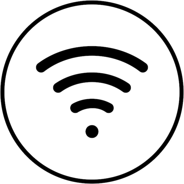 Diseño vectorial del estilo del icono Wi-Fi