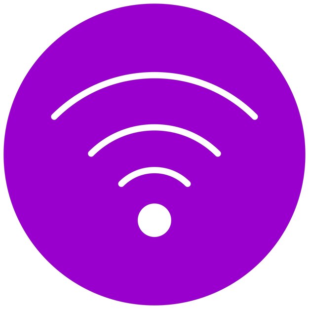 Diseño vectorial del estilo del icono WIFI