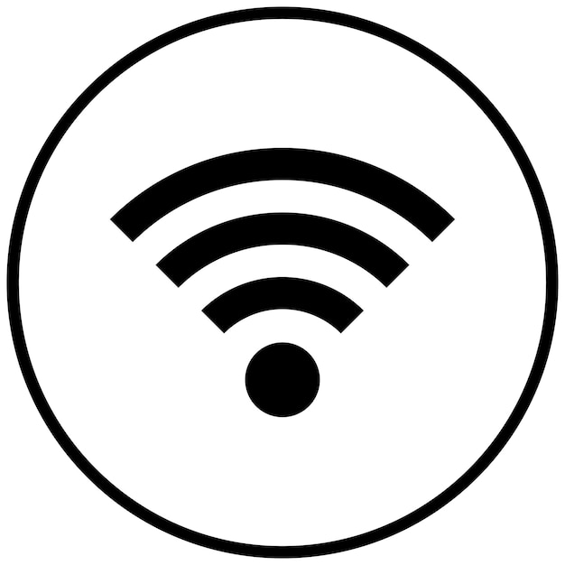 Diseño vectorial del estilo del icono WIFI