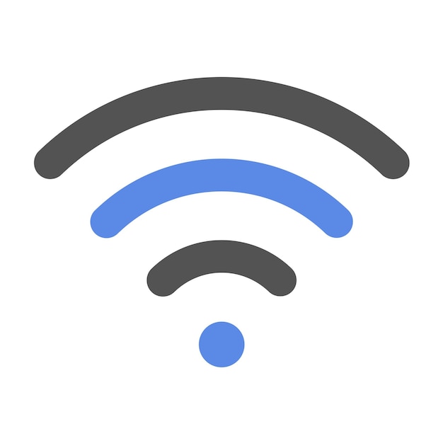 Diseño vectorial del estilo del icono WiFi