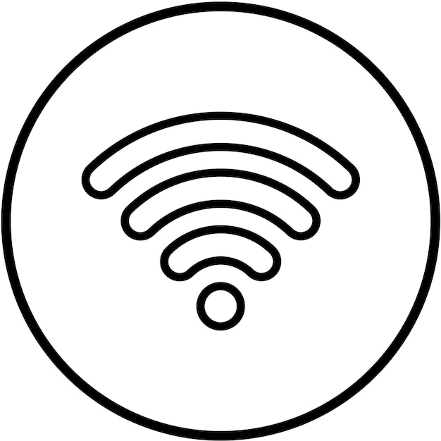 Diseño vectorial del estilo del icono WiFi