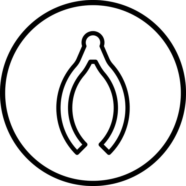 Diseño vectorial Estilo del icono de Wishbone