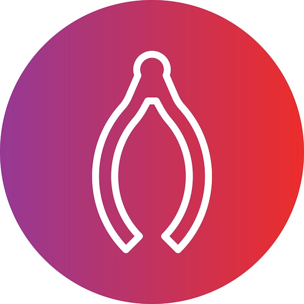 Diseño vectorial Estilo del icono de Wishbone