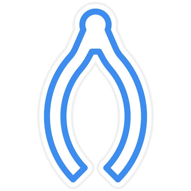 Diseño vectorial Estilo del icono de Wishbone