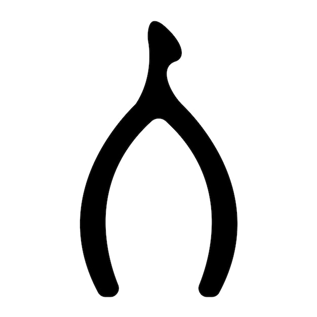 Diseño vectorial Estilo del icono de Wishbone