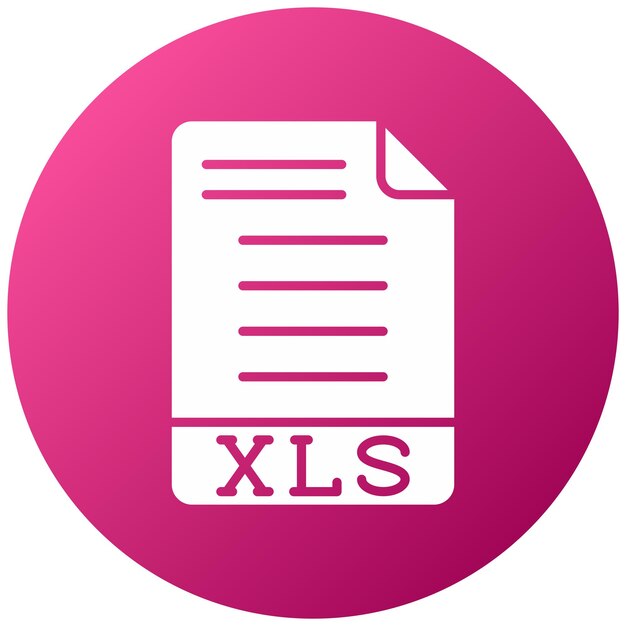 Diseño vectorial estilo de icono XLS