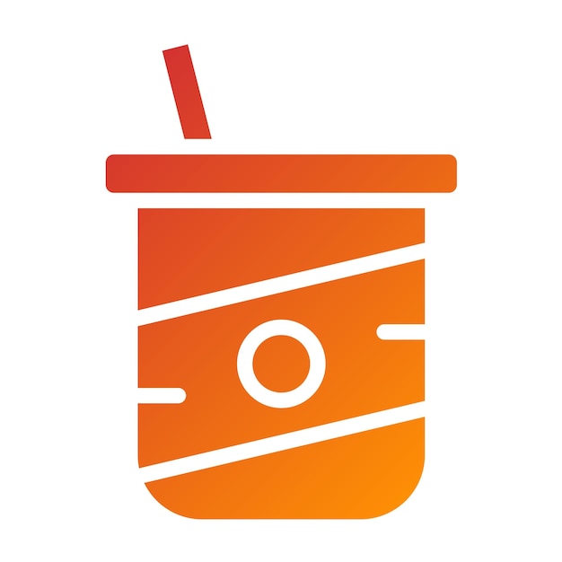 Diseño vectorial estilo icono de yogur griego
