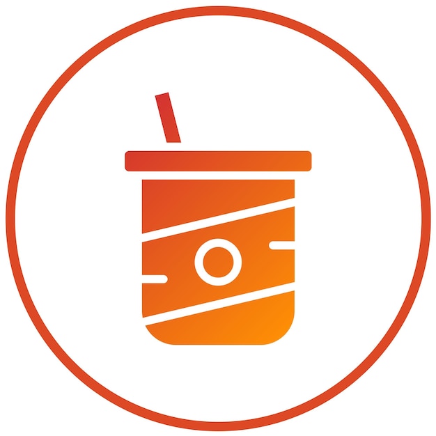 Diseño vectorial estilo icono de yogur griego