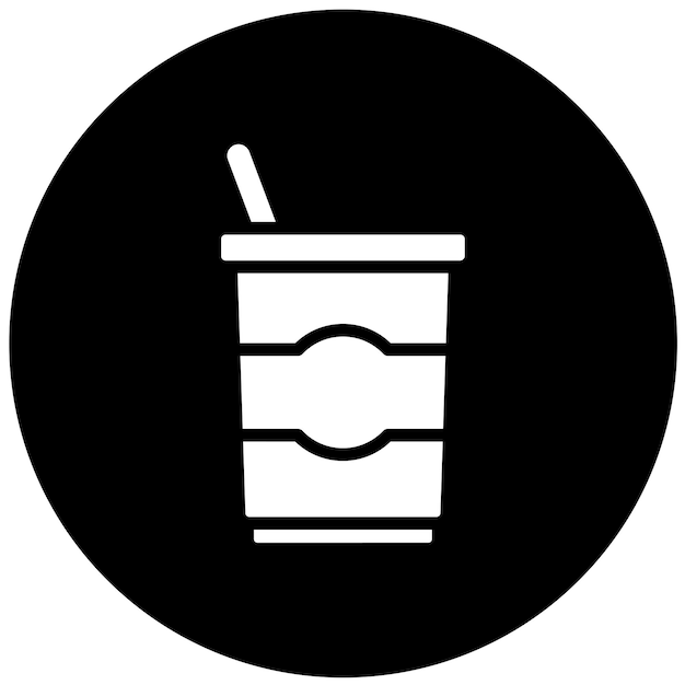 Diseño vectorial estilo icono de yogur griego