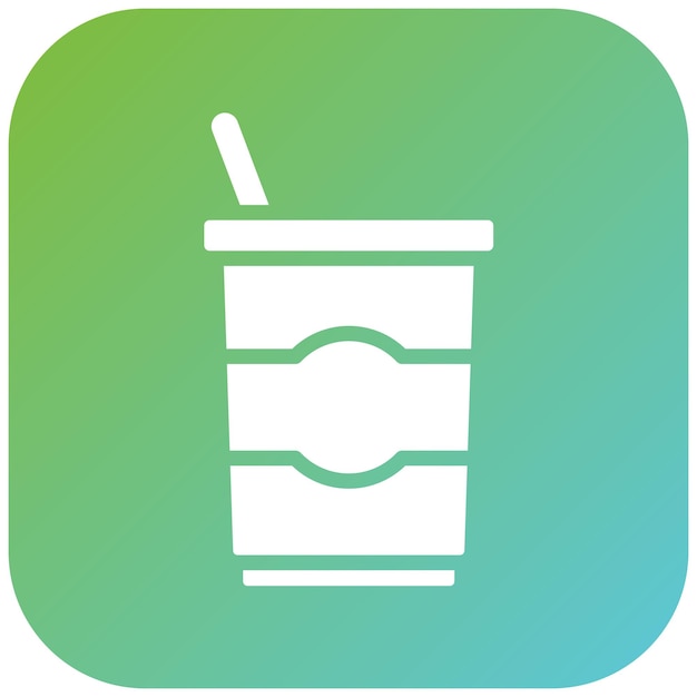 Diseño vectorial estilo icono de yogur griego