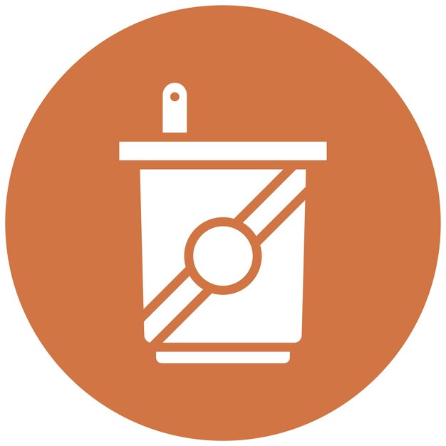 Diseño vectorial de estilo de icono de yogur