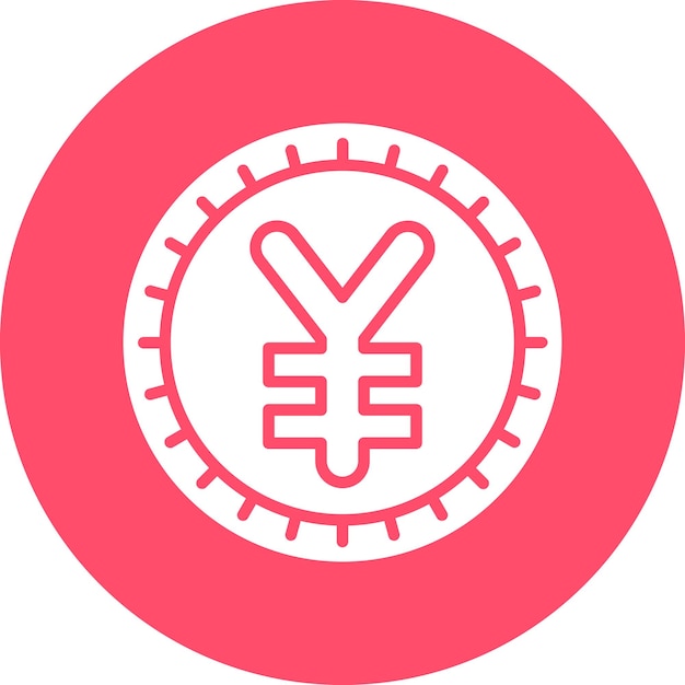 Diseño vectorial Estilo de icono Yuan chino