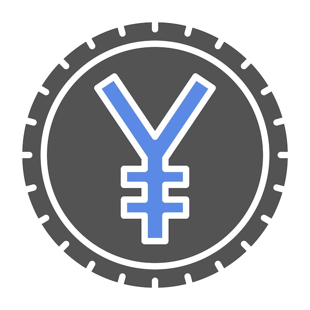 Diseño vectorial Estilo de icono Yuan chino