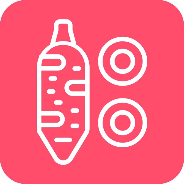 Diseño vectorial Estilo del icono de Yucca
