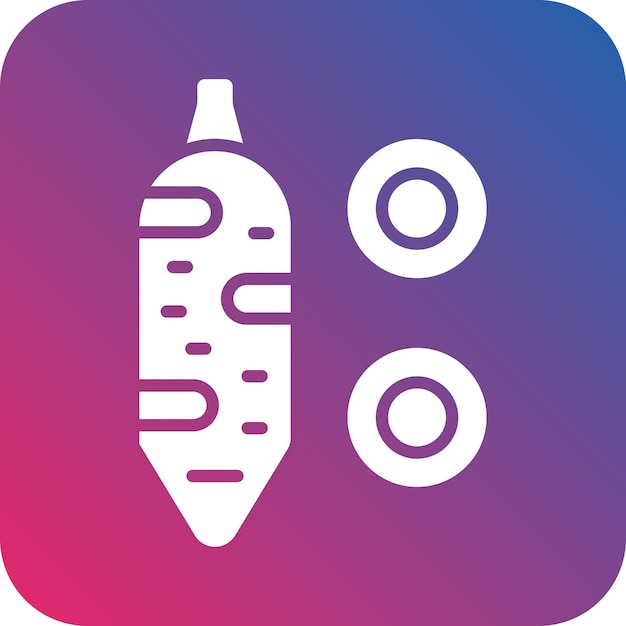 Diseño vectorial Estilo del icono de Yucca