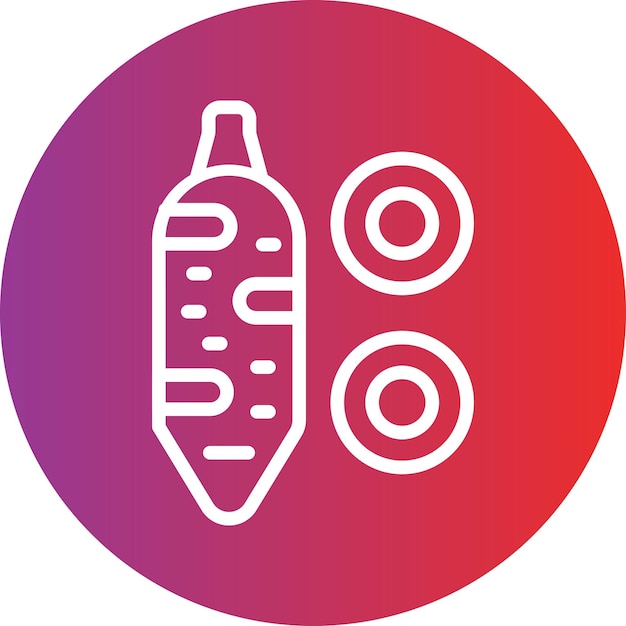 Diseño vectorial Estilo del icono de Yucca