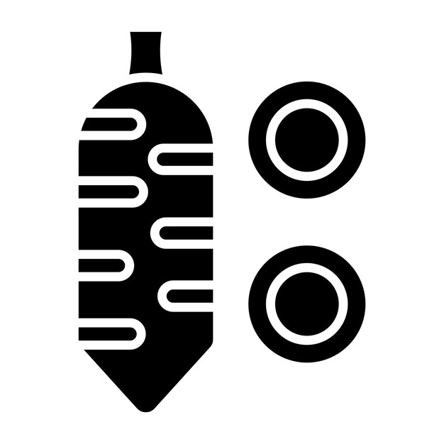 Diseño vectorial Estilo del icono de Yucca