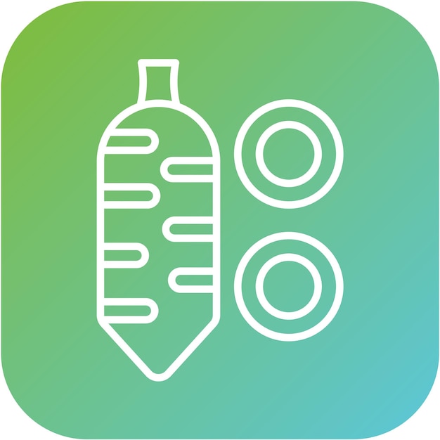 Diseño vectorial Estilo del icono de Yucca