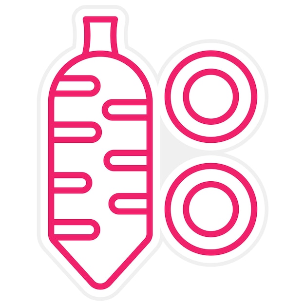 Diseño vectorial Estilo del icono de Yucca