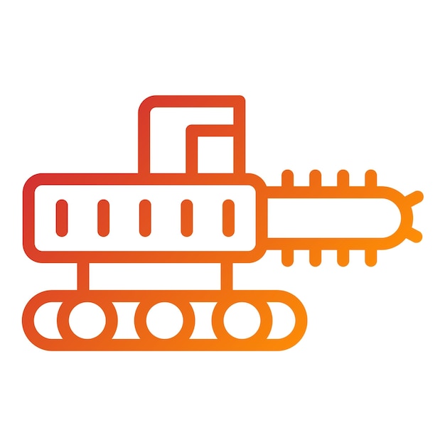 Diseño vectorial Estilo del icono de la zanja