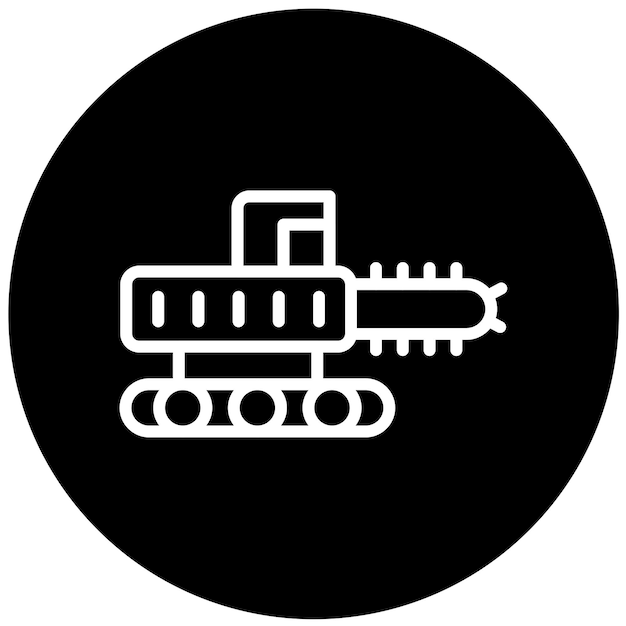 Diseño vectorial Estilo del icono de la zanja