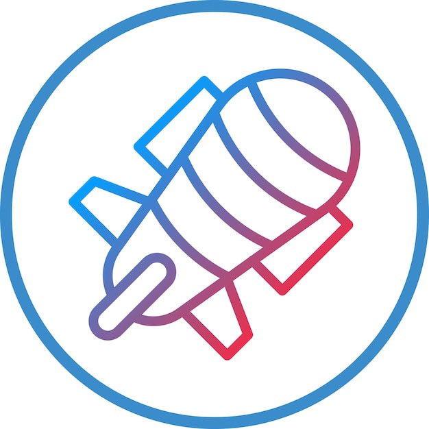 Diseño vectorial estilo icono de Zeppelin