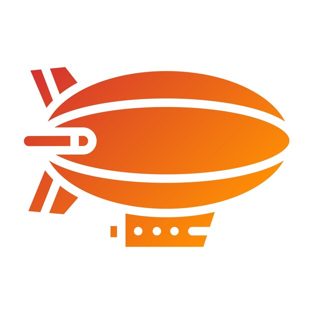 Diseño vectorial estilo icono de Zeppelin