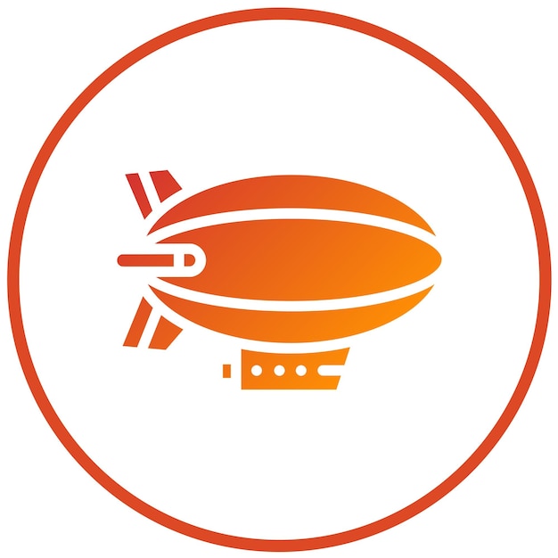 Diseño vectorial estilo icono de Zeppelin
