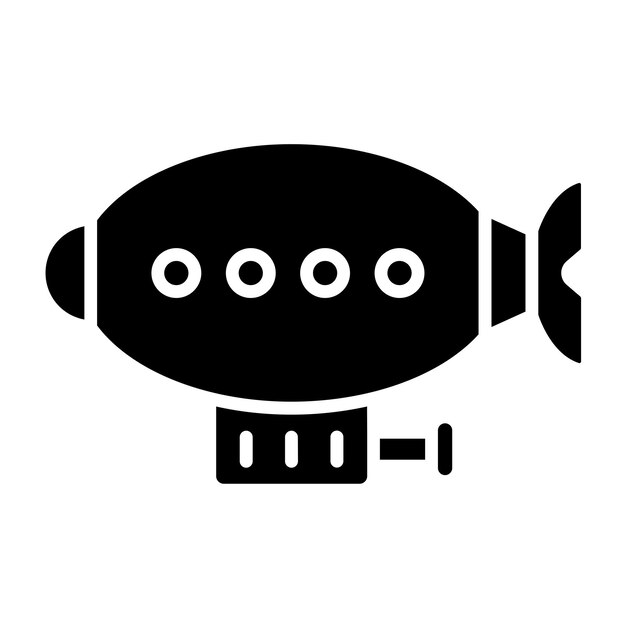 Diseño vectorial estilo icono de Zeppelin