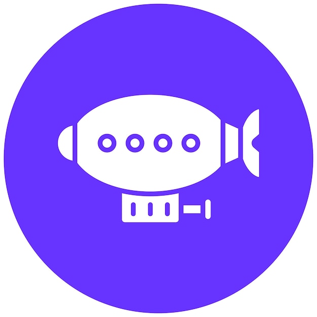 Diseño vectorial estilo icono de Zeppelin