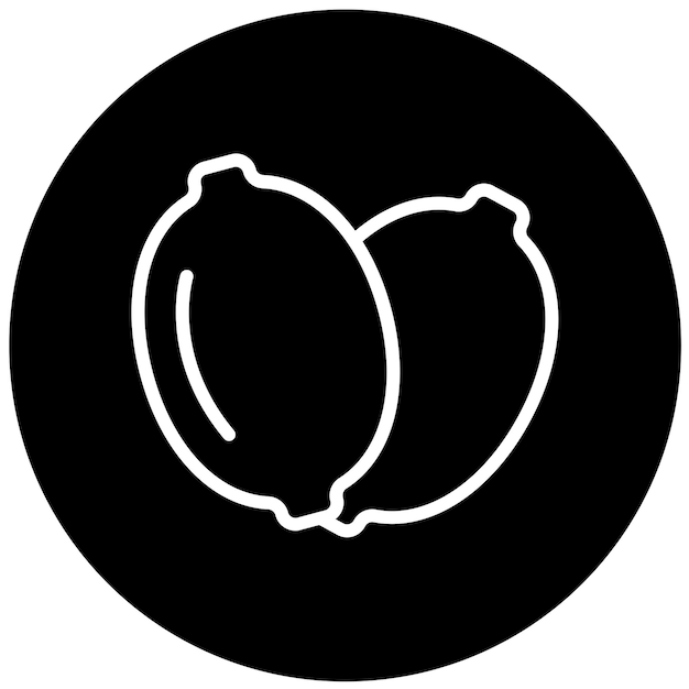 Diseño vectorial estilo de icono Zesty Zest