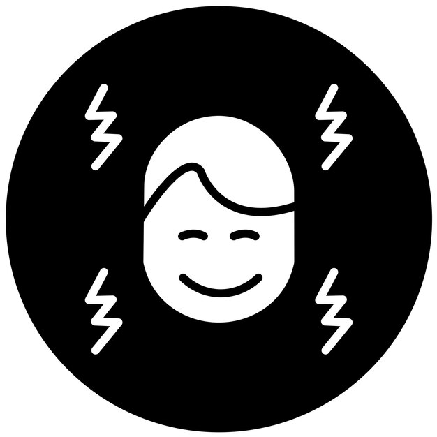 Diseño vectorial estilo de icono de Zing alegre