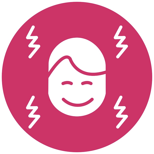 Diseño vectorial estilo de icono de Zing alegre