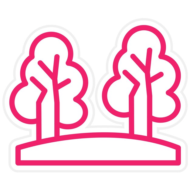 Diseño vectorial Estilo de icono de la zona fresca