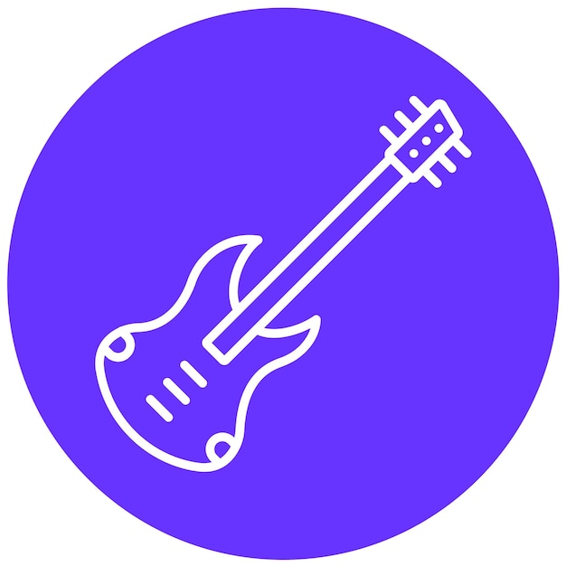 Diseño vectorial del estilo del icono de bajo