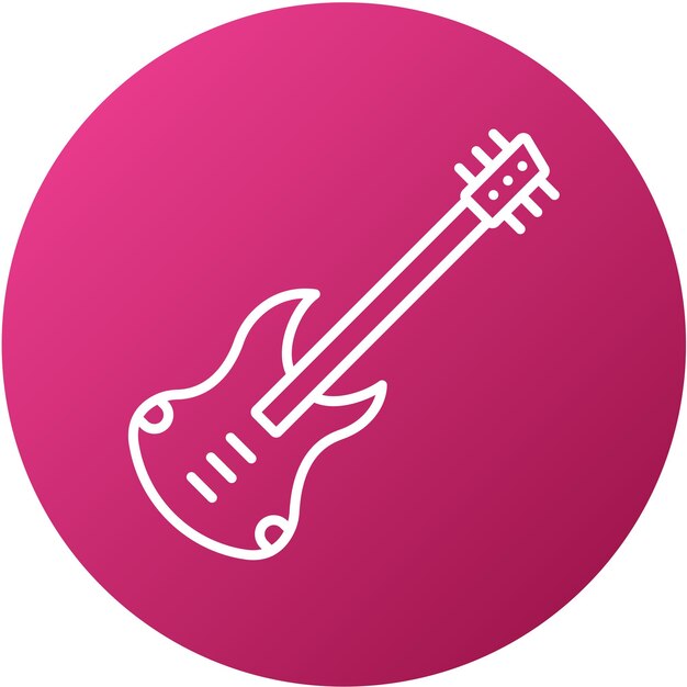 Diseño vectorial del estilo del icono de bajo