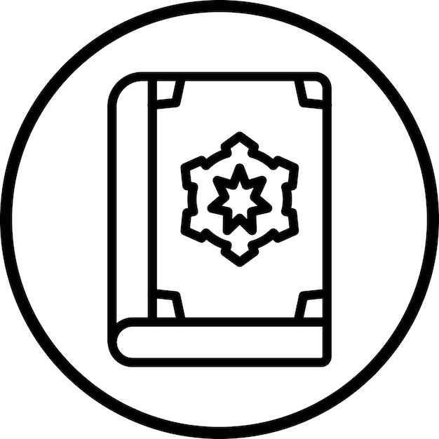 Diseño vectorial Estilo de íconos del Corán