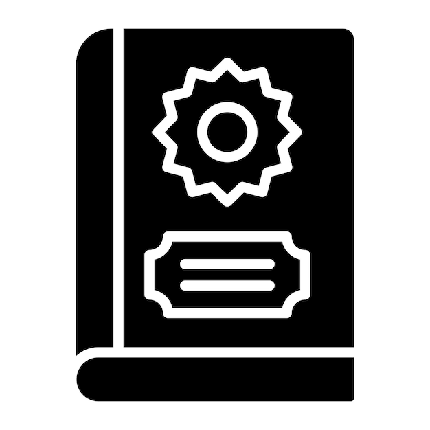 Diseño vectorial Estilo de íconos del Corán