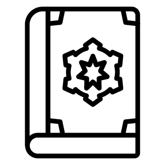 Diseño vectorial Estilo de íconos del Corán