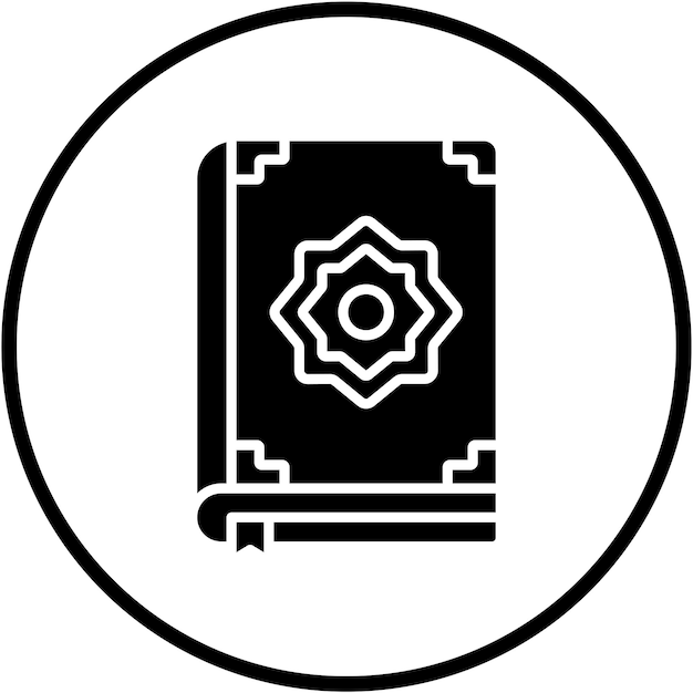 Diseño vectorial Estilo de íconos del Corán