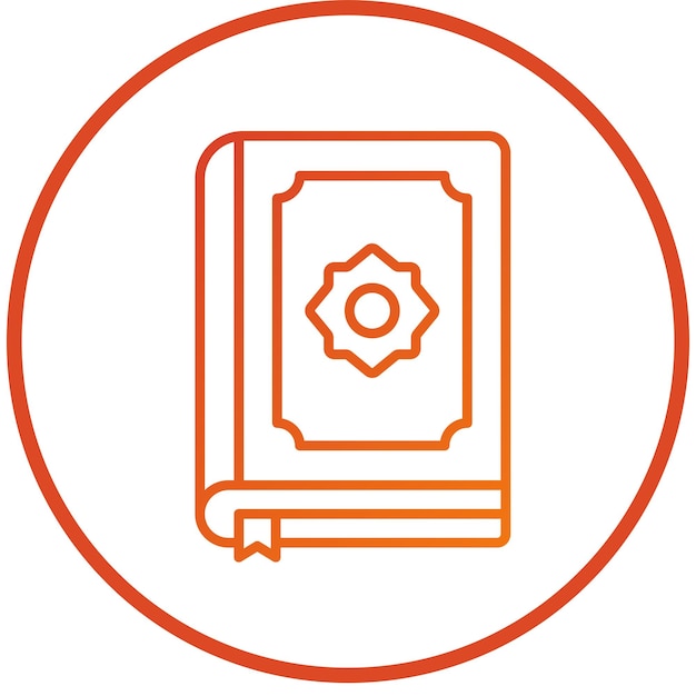 Diseño vectorial Estilo de íconos del Corán