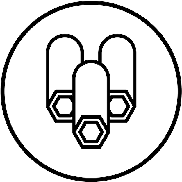 Diseño vectorial Estilo de íconos metálicos