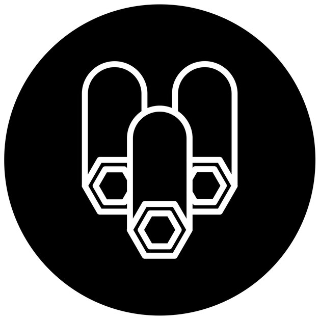 Diseño vectorial Estilo de íconos metálicos