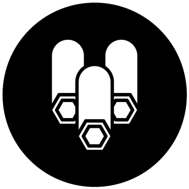 Diseño vectorial Estilo de íconos metálicos