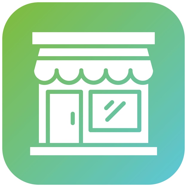Diseño vectorial Estilo de íconos de tiendas por departamentos
