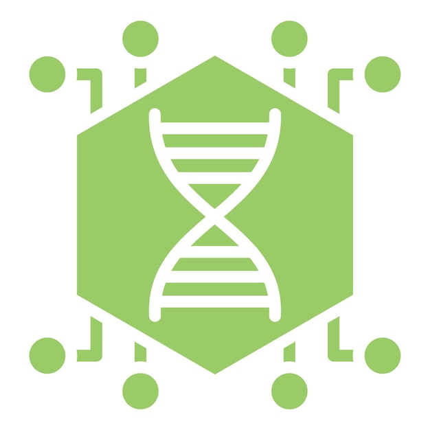 Diseño vectorial Estilo innovador del icono de ADN