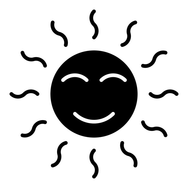 Diseño vectorial estilo Sunny Icon