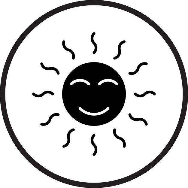 Diseño vectorial estilo Sunny Icon