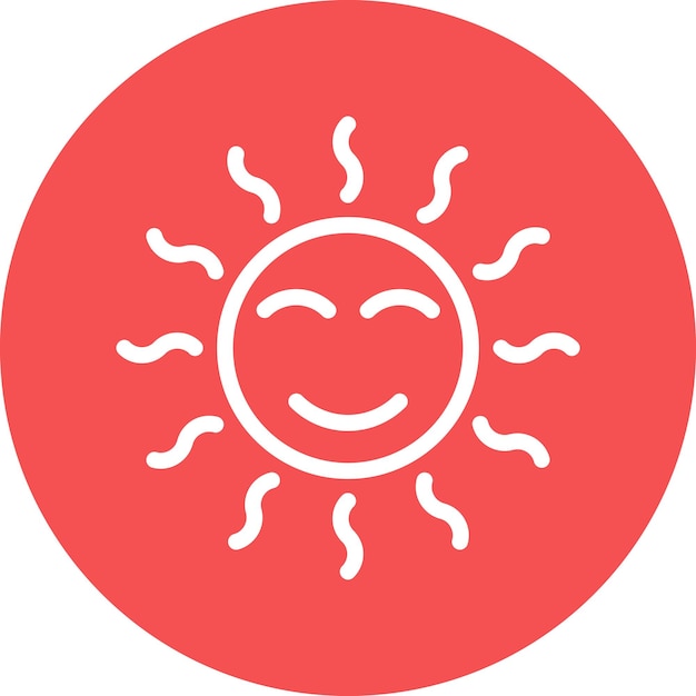 Diseño vectorial estilo Sunny Icon