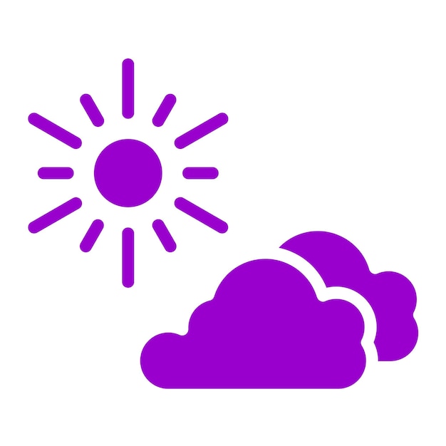 Diseño vectorial estilo Sunny Icon